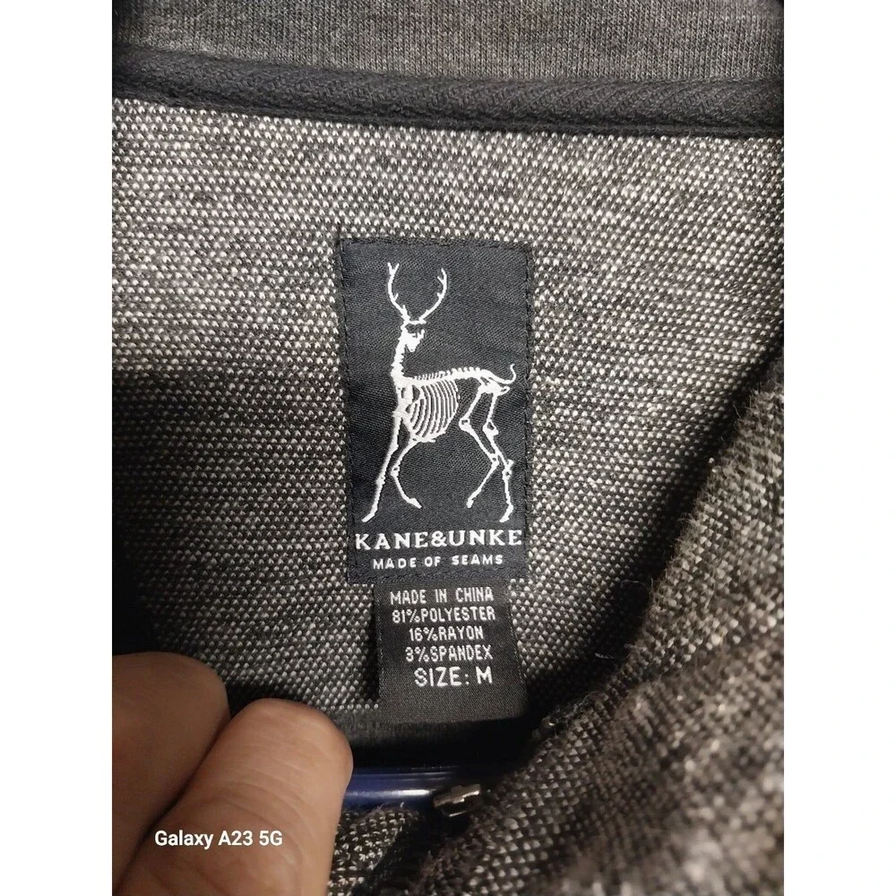 Kane & Unke Gray Bomber Jacket Size Medium